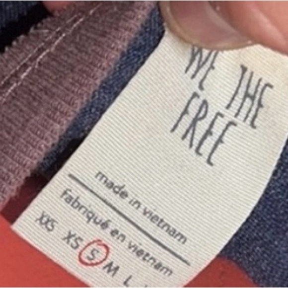 Free people oversized small boho festival prairie indie core chic top purple - Picture 3 of 3